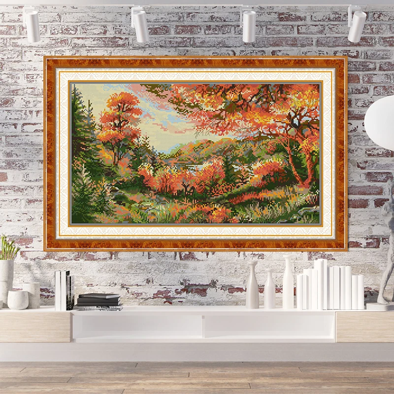 Autumn Scenery Pattern Cross S - đánh giá và giá Art And Craft Autumn