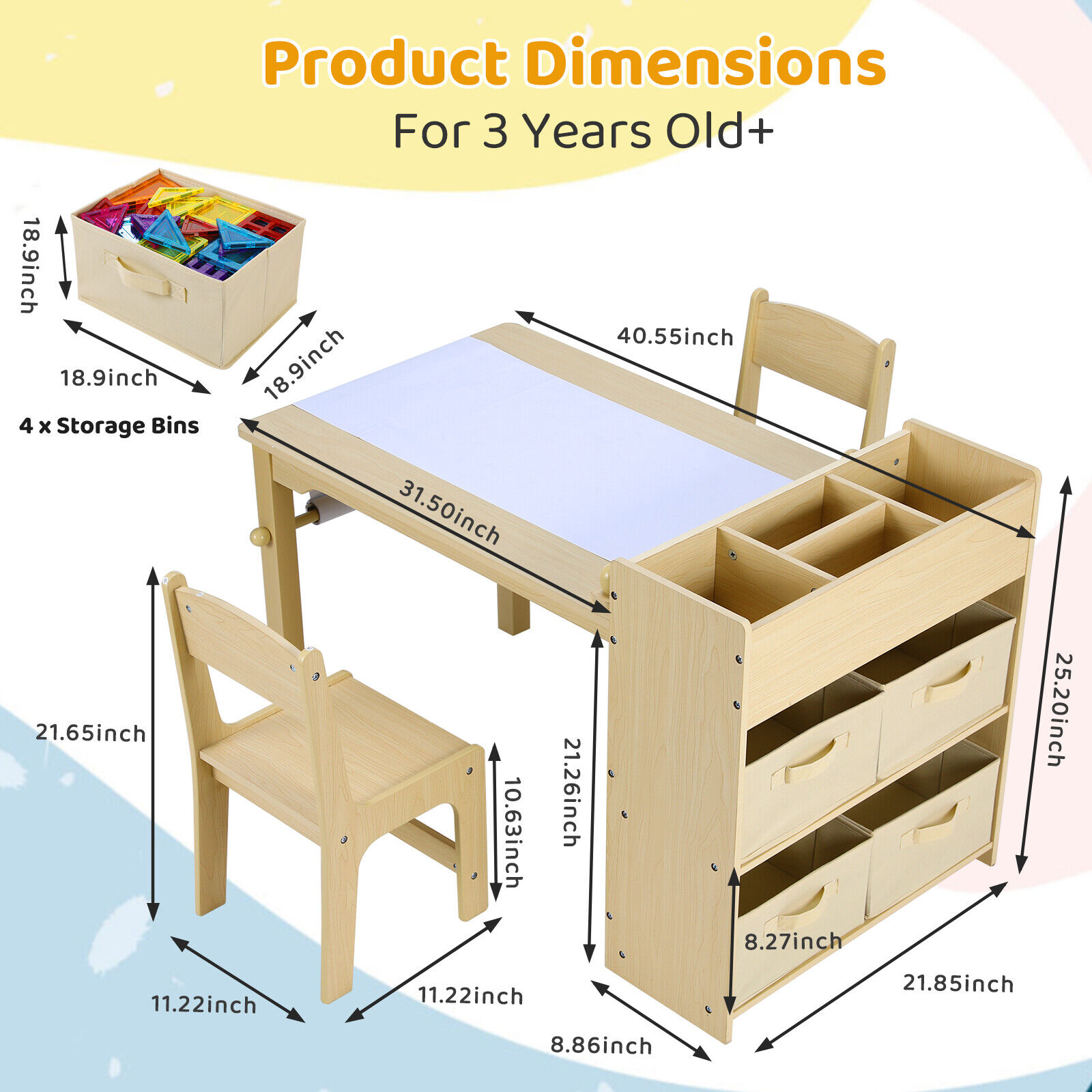 Kids Art Table and Chair Set w - đánh giá và giá Art X Craft