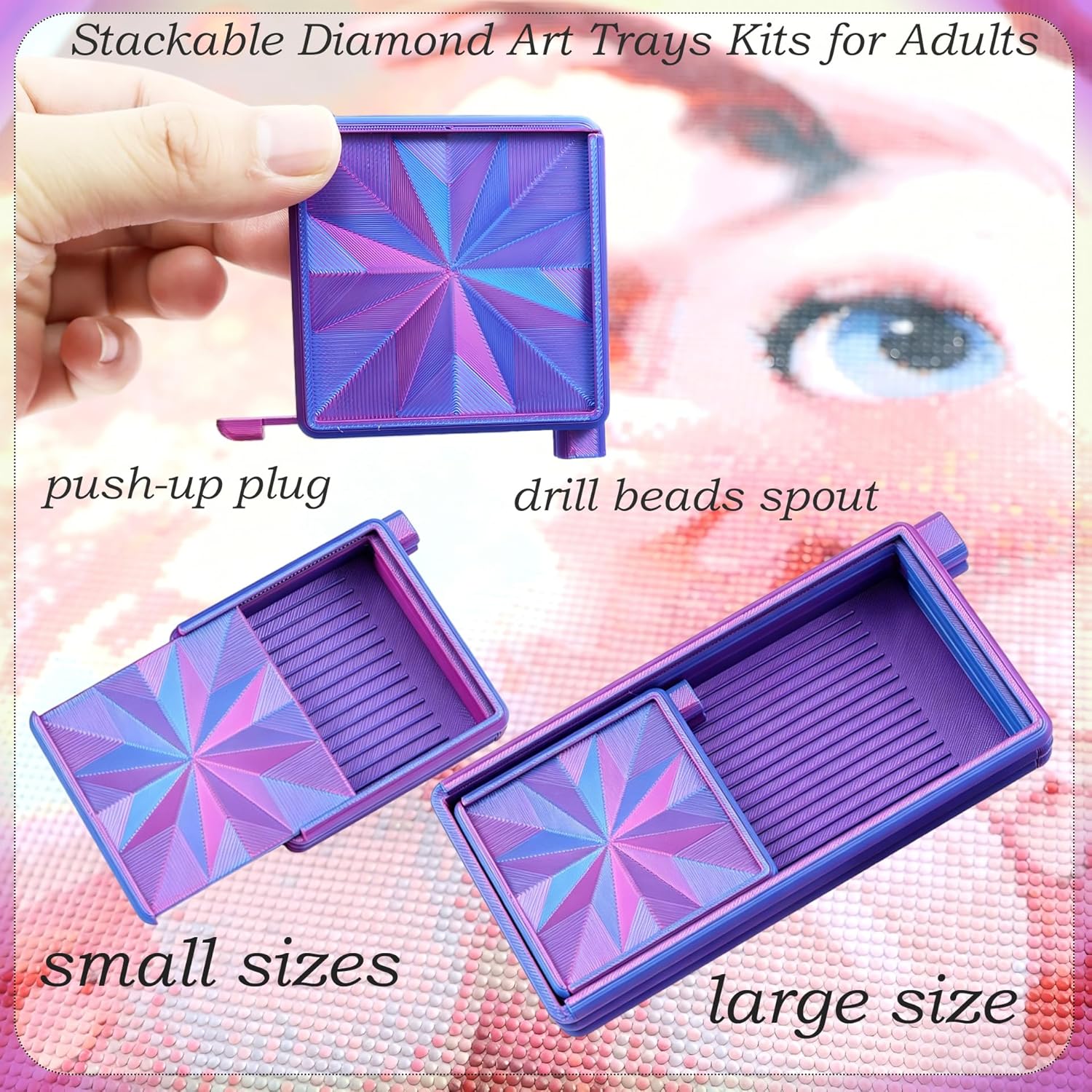 3 in 1 Diamond Art Trays With  - đánh giá và giá Art Craft Board