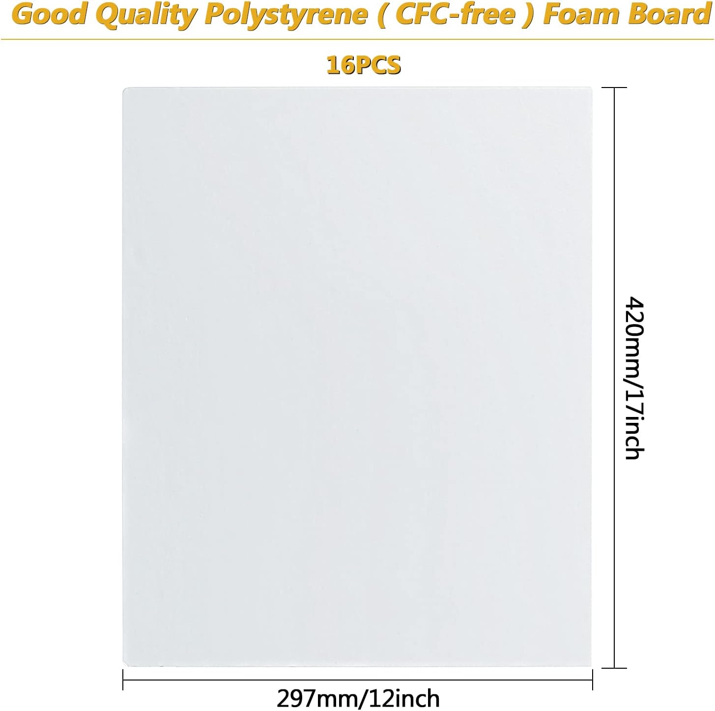 16 Pack White Foam Board 16.5x - đánh giá và giá Art Craft Board